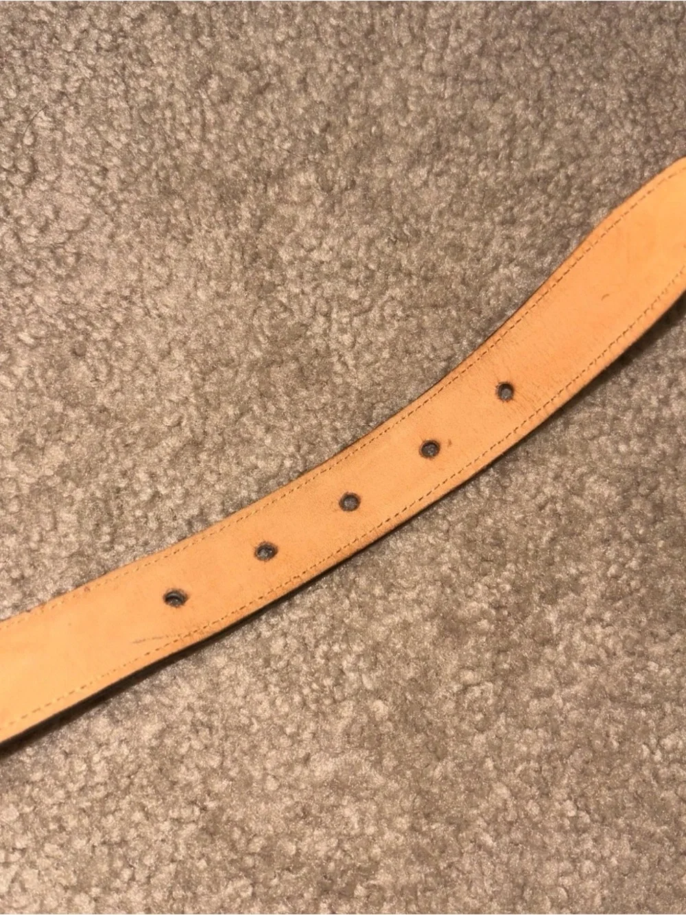 Coach Women’s Forest Green Leather Belt with Brass Buckle
